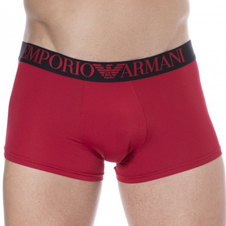 Emporio Armani Boxer All Over Printed Microfiber Rouge Cerise