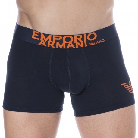 Emporio Armani Boxer On-site Edition Coton Bleu Marine