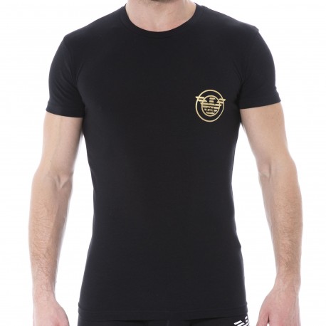 Emporio Armani X-Mas Cotton T-Shirt - Black