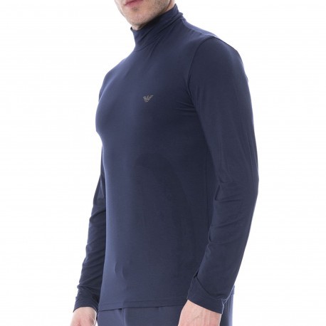 Emporio Armani Pullover Soft Modal Bleu Marine