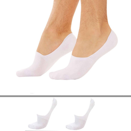 DIM Lot de 2 Paires de Protèges-Pieds Blancs DIM Lot de 2 Paires de Protèges-Pieds Blancs
