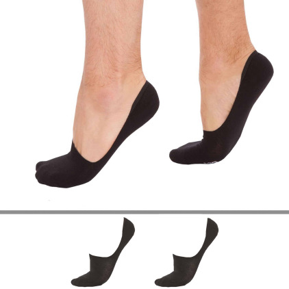DIM Lot de 2 Paires de Protèges-Pieds Noirs DIM Lot de 2 Paires de Protèges-Pieds Noirs