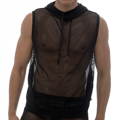 Marcuse Débardeur Capuche Pride Mesh Noir Marcuse Débardeur Capuche Pride Mesh Noir