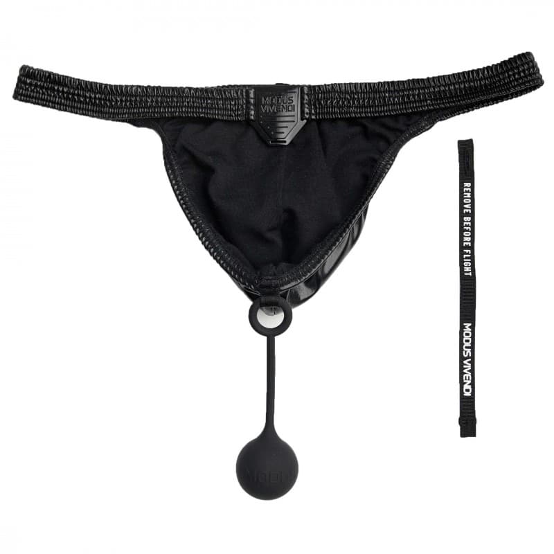 Black Faux Latex Bikini Briefs Men - Modus Vivendi Briefs