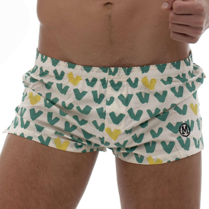 Caleçon Coton VIP Blanc - Vert