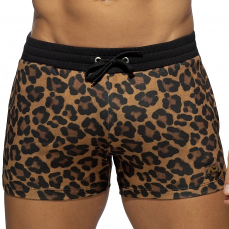 Addicted Leopard Athletic Shorts