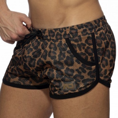 Addicted Leopard Mesh Rocky Shorts
