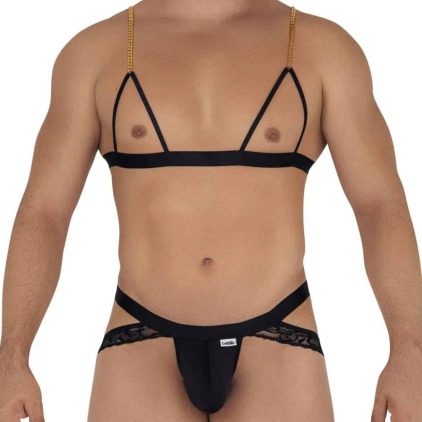 CandyMan Ensemble Harnais - Jock Strap Noir