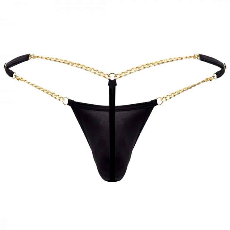 CandyMan Chain G-String - Black | INDERWEAR