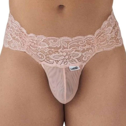 String Dentelle à Lacets Rose CandyMan