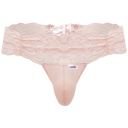 String Dentelle à Lacets Rose CandyMan