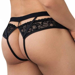 Jock Strap Dentelle Noir CandyMan