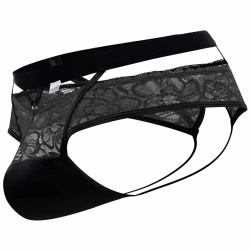 Jock Strap Dentelle Noir CandyMan