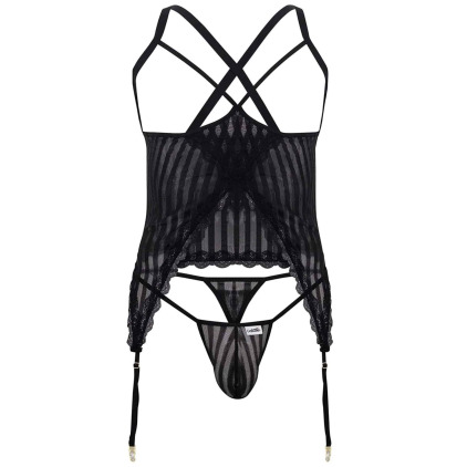 Ensemble Harnais - String Ficelle Noir CandyMan