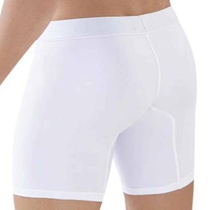 Boxer Long Classic Match Microfibre Blanc Clever