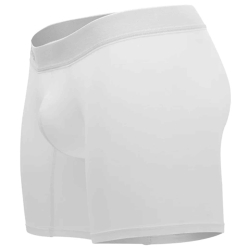 Boxer Long Classic Match Microfibre Blanc Clever
