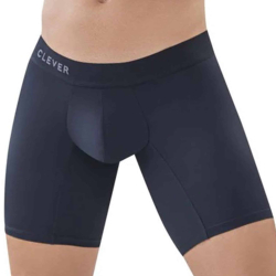 Boxer Long Classic Match Microfibre Noir Clever