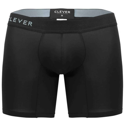 Boxer Long Classic Match Microfibre Noir Clever