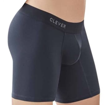 Boxer Long Caribbean Coton Noir Clever