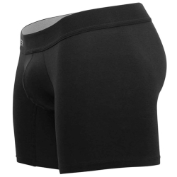 Boxer Long Caribbean Coton Noir Clever