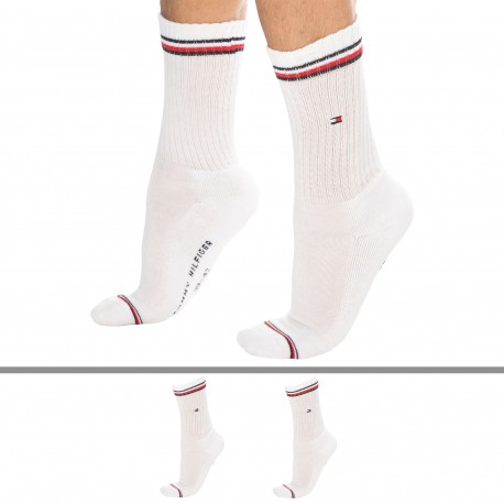 Tommy Hilfiger 2-Pack Iconic Sporty Socks - White