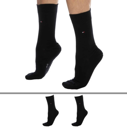 Lot de 2 Paires de Chaussettes Classiques Coton Tommy Hilfiger