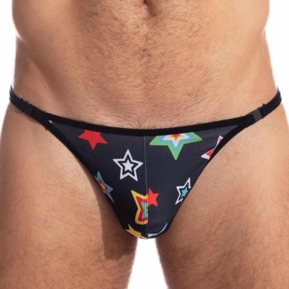 L'Homme invisible String Striptease Psychedelic Stars Noir