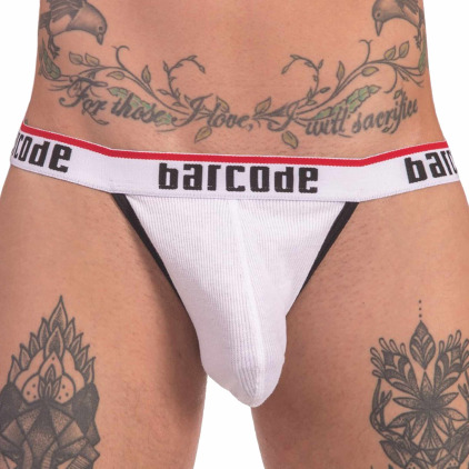 Barcode Jock Strap Cosme Blanc