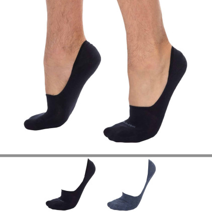 Calvin Klein Lot de 2 Paires de Chaussettes Invisibles Luca Marin