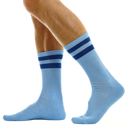 Modus Vivendi Chaussettes Basses Football Bleu Ciel