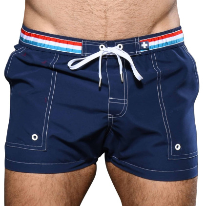 Andrew Christian Short de Bain Harbour Bleu Marine Andrew Christian Short de Bain Harbour Bleu Marine