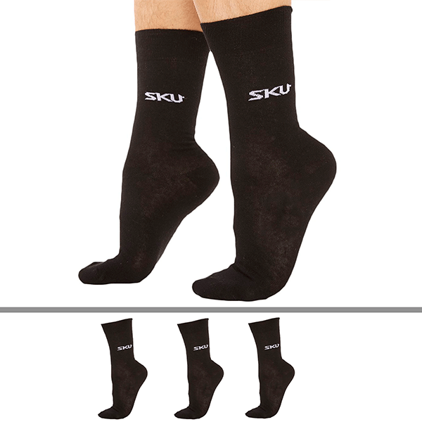 SKU 3-Pack Socks - Black