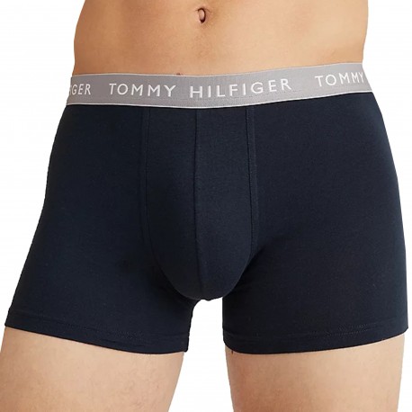 Tommy Hilfiger Essential Cotton Boxer Briefs - Black - Grey