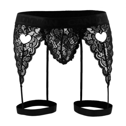 String Jarretière Dentelle Noir CandyMan