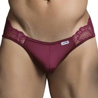 Jock Strap Dentelle Bordeaux CandyMan