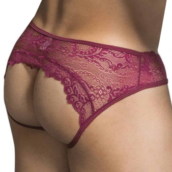 Jock Strap Dentelle Bordeaux CandyMan