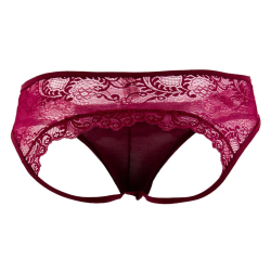 Jock Strap Dentelle Bordeaux CandyMan