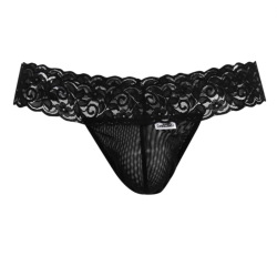 String Résille Dentelle Noir CandyMan