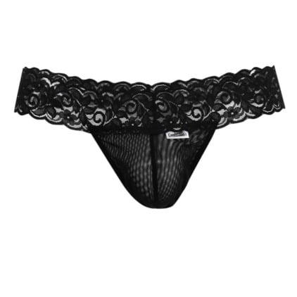 String Résille Dentelle Noir CandyMan