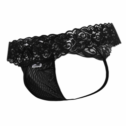 String Résille Dentelle Noir CandyMan