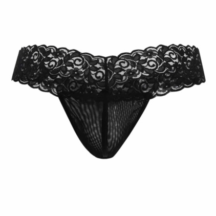 String Résille Dentelle Noir CandyMan