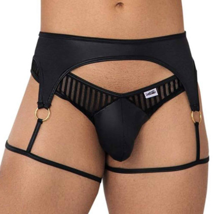 String Jarretière Rayé Noir CandyMan
