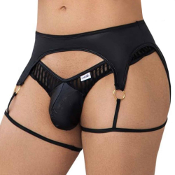 String Jarretière Rayé Noir CandyMan