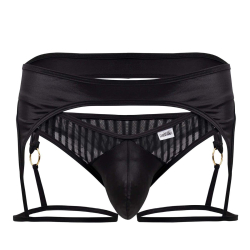 String Jarretière Rayé Noir CandyMan