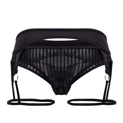 String Jarretière Rayé Noir CandyMan