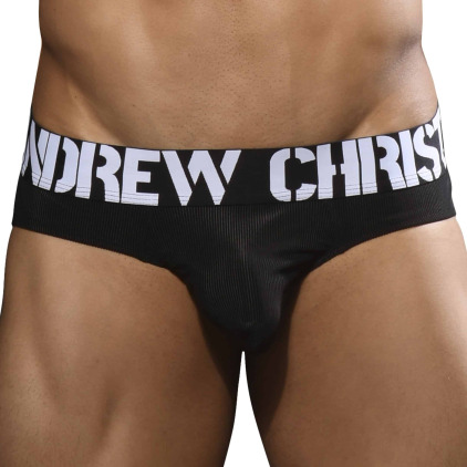 Andrew Christian Slip Almost Naked Power Rib Noir