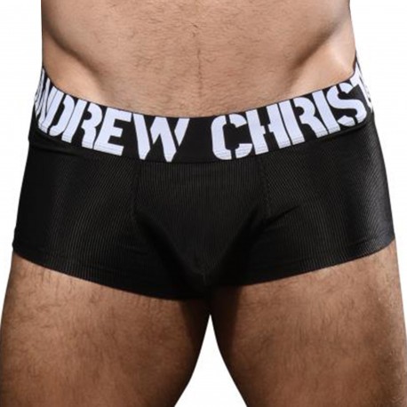 andrew christian boxer almost naked power rib noir
