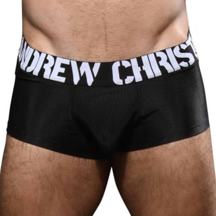 Andrew Christian Boxer Almost Naked Power Rib Noir