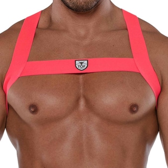 Harnais Elastique Fetish Rose Fluo TOF Paris