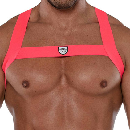 Harnais Elastique Fetish Rose Fluo TOF Paris